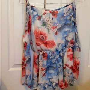 Lightweight floral romper